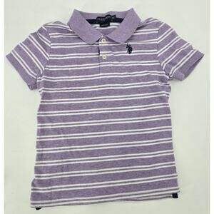U.S. Polo Assn Coastal Preppy Lavender Striped Polo